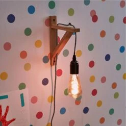 Applique-KABEL -Intérieure Décoration Magasin 1062781 applique kabel coloris bois 22 5 x 19cm