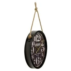 Horloge En Métal-STAN -Intérieure Décoration Magasin 116538 horloge en metal stan coloris noir