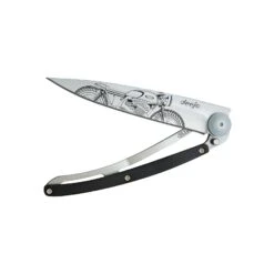 Deejo-Couteau-CAFÉ RACER -Intérieure Décoration Magasin 1172587 couteau cafe racer coloris titane ebene