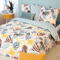 Parure De Lit En Coton Bio-JUNGA -Intérieure Décoration Magasin 1202349 parure de lit en coton bio junga 260 x 240cm