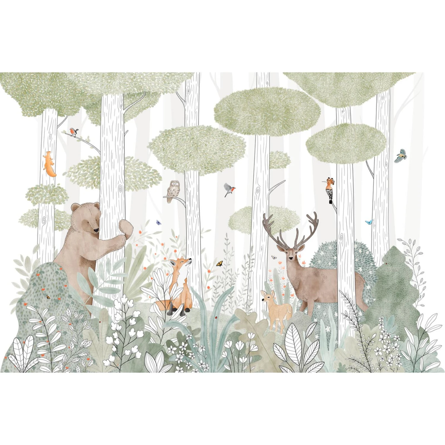 4MURS-Papier Peint Panoramique XL-CALM FOREST LIFE 3 4MURS-Papier Peint Panoramique XL-CALM FOREST LIFE