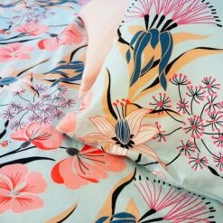 Parure De Lit Satin Bio-PAYA 5 Parure De Lit Satin Bio-PAYA -Intérieure Décoration Magasin 1255466 parure de lit satin bio paya coloris bleu 240 x 220cm