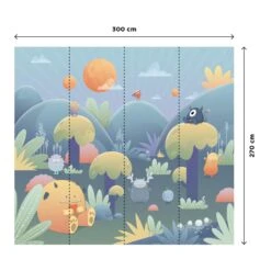 4MURS-Papier Peint Panoramique XL-MONSTER PARADISE -Intérieure Décoration Magasin 1269511 papier peint panoramique xl monster paradise 300 x 270cm