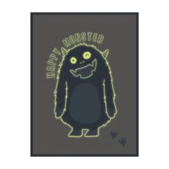 4MURS-Toile Embellie-CUTE MONSTER -Intérieure Décoration Magasin 1270917 toile embellie cute monster 30 x 40cm bleu