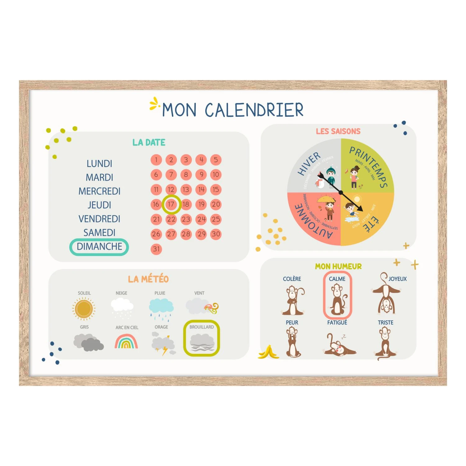 4MURS-Tableau Embelli-MON CALENDRIER PERPÉTUEL 3 4MURS-Tableau Embelli-MON CALENDRIER PERPÉTUEL