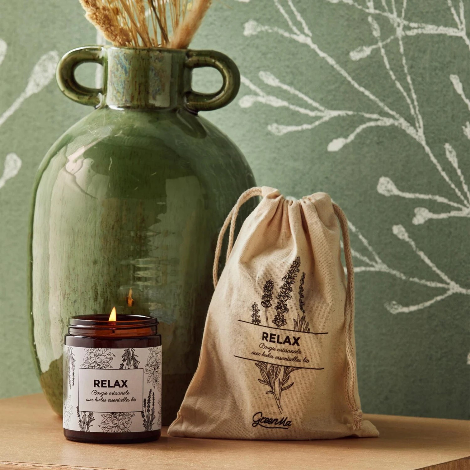 GreenMa-Bougie Parfumée-RELAX 4 GreenMa-Bougie Parfumée-RELAX – Image 2