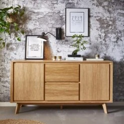 Intérieure Décoration Magasin -Intérieure Décoration Magasin 1310249 buffet figari coloris chene clair hauteur 82cm