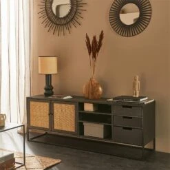 Intérieure Décoration Magasin -Intérieure Décoration Magasin 1347133 meuble tv tanaka coloris noir