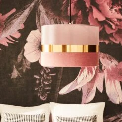Suspension-TUSSE 7 Suspension-TUSSE -Intérieure Décoration Magasin 1389476 suspension tusse coloris rose et dore 20 x 30cm