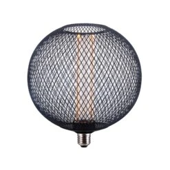 Ampoule-LED E27 25W BETTY GLOBE MÉTAL NOIR
