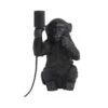 Light & Living-Lampe à Poser-MONKEY THINKER 1 Light & Living-Lampe à Poser-MONKEY THINKER -Intérieure Décoration Magasin 1428517 lampe a poser monkey thinker coloris noir 23 5 x 12 5cm