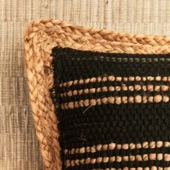 Coussin-ORIA 7 Coussin-ORIA -Intérieure Décoration Magasin 1436808 coussin oria coloris noir naturel 50 x 50cm