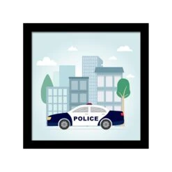4MURS-Tableau Embelli-POLICE SECOURS