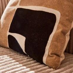 Coussin-KUBU 7 Coussin-KUBU -Intérieure Décoration Magasin 1527371 coussin kubu coloris noir beige 50 x 50cm
