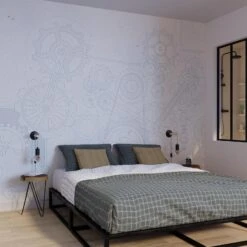 4MURS-Papier Peint Panoramique XL-ENGRENAGES -Intérieure Décoration Magasin 1535242 papier peint panoramique xl engrenages 300 x 270cm