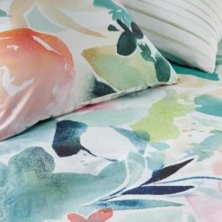 4MURS-Parure De Lit En Percale De Coton-AQUARELLA -Intérieure Décoration Magasin 1622157 parure de lit en percale de coton aquarella coloris multicolore 260 x 240cm