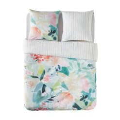 4MURS-Parure De Lit En Percale De Coton-AQUARELLA -Intérieure Décoration Magasin 1622158 parure de lit en percale de coton aquarella coloris multicolore 260 x 240cm