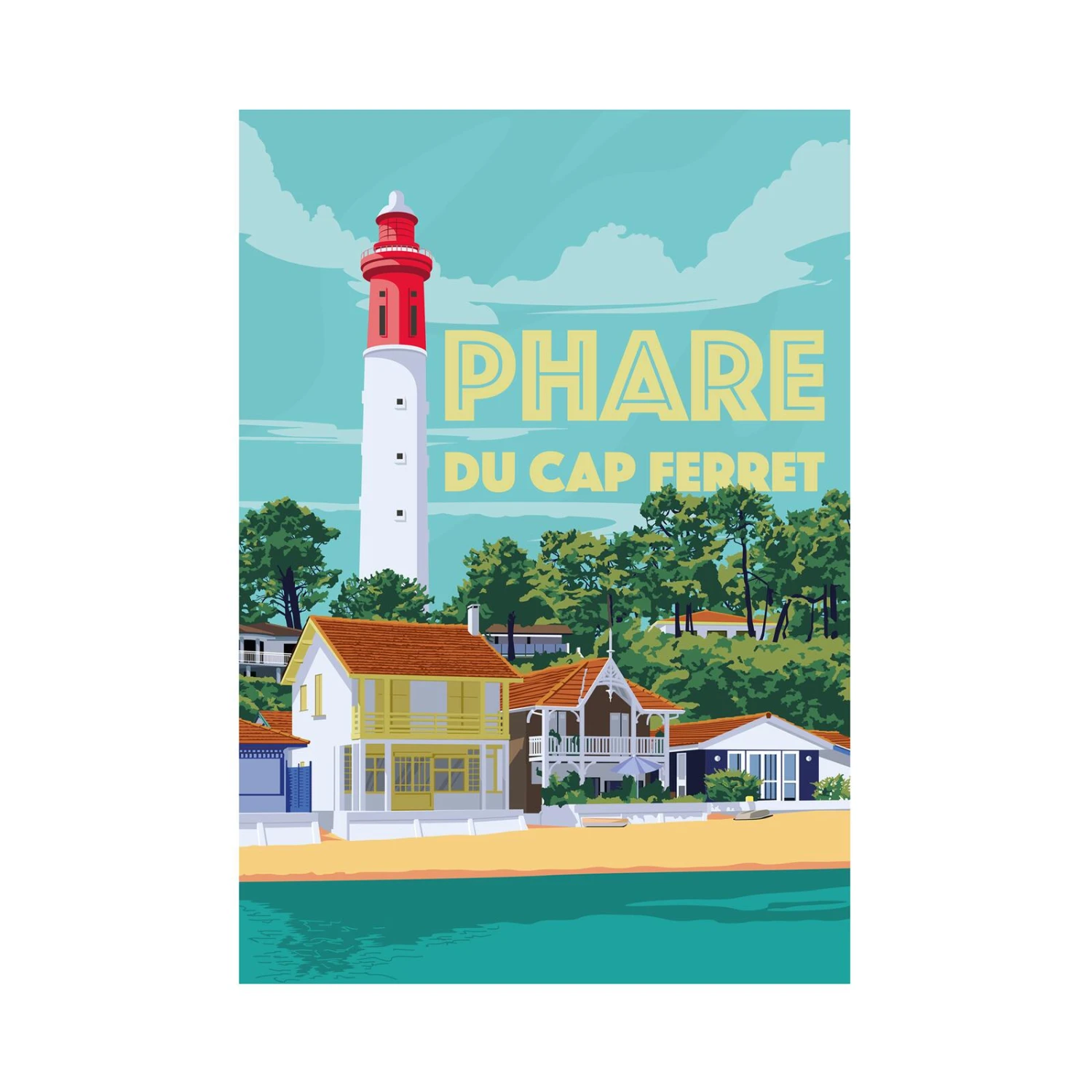 PRINTYMANIA-Affiche-PHARE DU CAP FERRET 3 PRINTYMANIA-Affiche-PHARE DU CAP FERRET