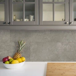Grosfillex-Revêtement Décoratif à Coller-GX WALL+ GREY SLATE -Intérieure Décoration Magasin 289424 revetement decoratif a coller gx wall grey slate coloris gris