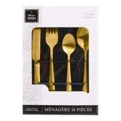 Coffret Couverts-ELKO 8 Coffret Couverts-ELKO -Intérieure Décoration Magasin 299230 coffret couverts elko coloris or