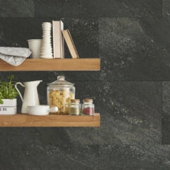 Grosfillex-Revêtement Décoratif à Coller-GX WALL+ DARK STONE -Intérieure Décoration Magasin 314960 revetement decoratif a coller gx wall dark stone coloris gris anthracite