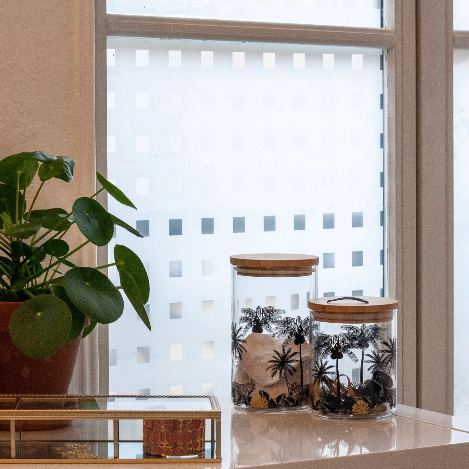 Revêtement Adhésif Vitrostatique-BLOCKS 45 Cm 3 Revêtement Adhésif Vitrostatique-BLOCKS 45 Cm