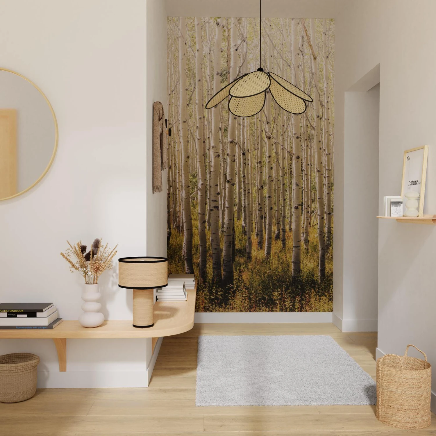 Papier Peint Panoramique L-BIRCH TREE 4 Papier Peint Panoramique L-BIRCH TREE – Image 2