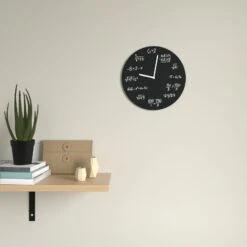 La Chaise Longue-Horloge-EQUATIONS -Intérieure Décoration Magasin 427731 horloge equations coloris noir et blanc