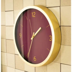 Horloge-PIA -Intérieure Décoration Magasin 455251 horloge pia coloris bordeaux