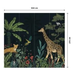 4MURS-Papier Peint Panoramique XL-NIGHT COLOR JUNGLE 8 4MURS-Papier Peint Panoramique XL-NIGHT COLOR JUNGLE -Intérieure Décoration Magasin 478986 papier peint panoramique xl night color jungle 300 x 270cm