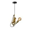 Suspension-MONKEY -Intérieure Décoration Magasin 537237 suspension monkey coloris or et noir 18 x 18cm