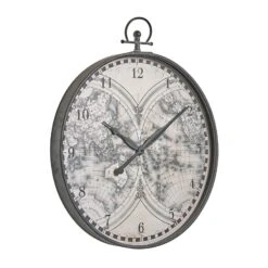 4MURS-Horloge à Gousset-MAP -Intérieure Décoration Magasin 602396 horloge a gousset map coloris gris