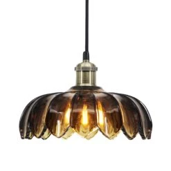 Suspension-VIRGO -Intérieure Décoration Magasin 626549 suspension virgo coloris verre fume 25 x 26cm