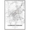 4MURS-Image Encadrée-MAP CLERMONT FERRAND 1 4MURS-Image Encadrée-MAP CLERMONT FERRAND -Intérieure Décoration Magasin 626557 image encadree map clermont ferrand 50 x 70cm