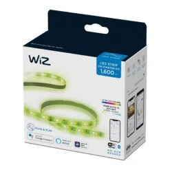 Ruban Led-WIZ STARTERKIT LIGHTSTRIP2M + REMOTE 1PF/6 -Intérieure Décoration Magasin 632905 ruban led wiz starterkit lightstrip2m remote 1pf 6 coloris multicolore 25 x 6cm