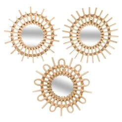 Miroir En Rotin-MATAHARI