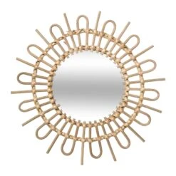 Miroir En Rotin-SOLIS