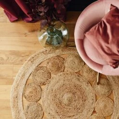 Tapis-JANICE -Intérieure Décoration Magasin 695665 tapis janice coloris beige 118 x 118cm