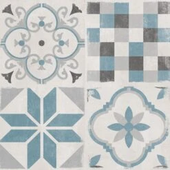 Grosfillex-Revêtement Décoratif Adhésif-ACCENT ANDALUZ BLUE