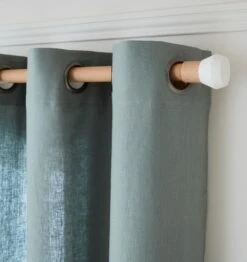 Rideau-LINNEO -Intérieure Décoration Magasin 903607 rideau linneo coloris kaki 140 x 280cm